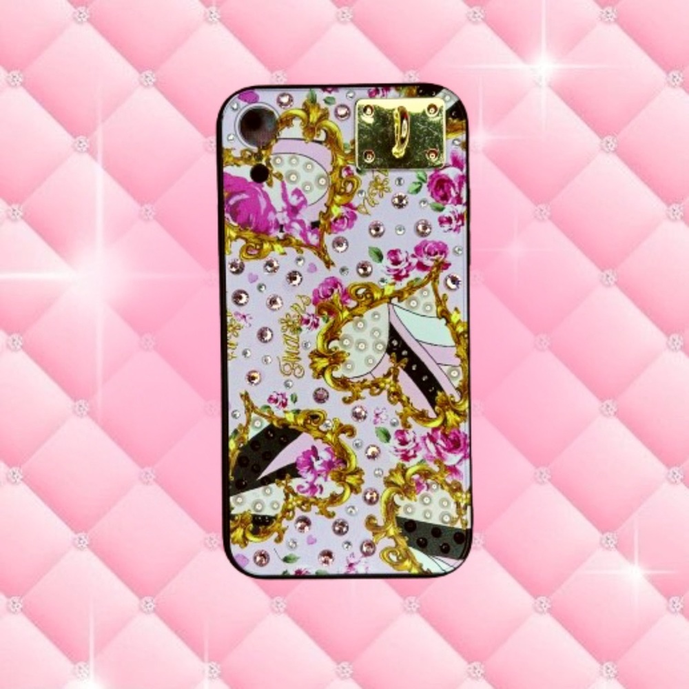 Rhinestone deco Ma*rs gyaru inspired iPhone XR case 💐
